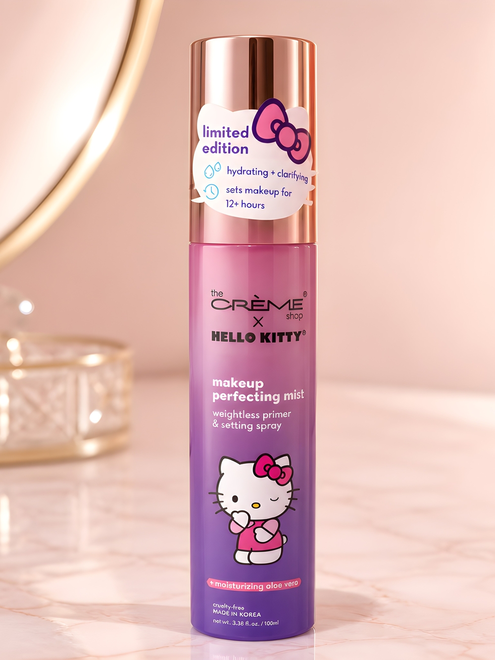 Hello Kitty Limited Edition Makeup Perfecting Mist - Hydrating Setting Spray